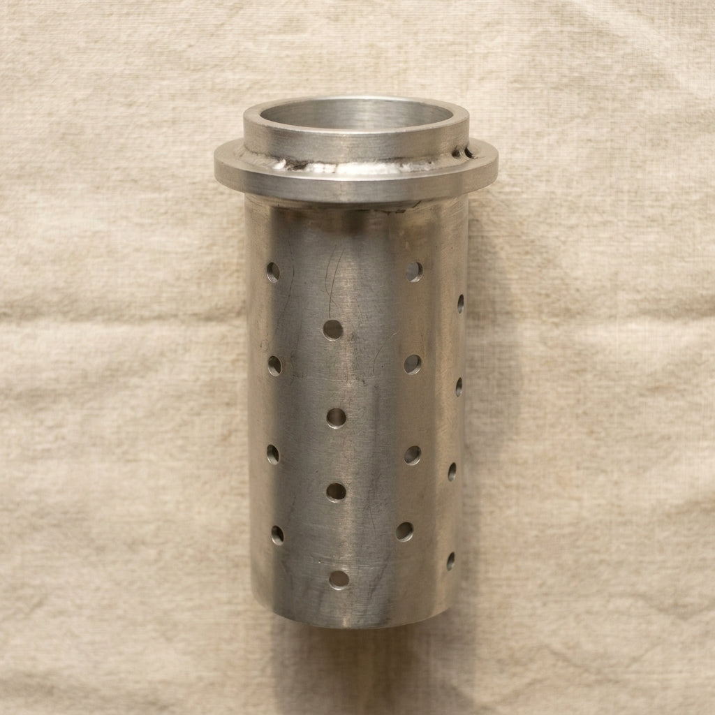 XX-Large stainless steel casting flask for jewellery vacuum casting, 5x8 inches.