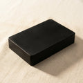 Heavy duty black rubber jewellery forming block, 6x4 inches, for hammering and stamping metal