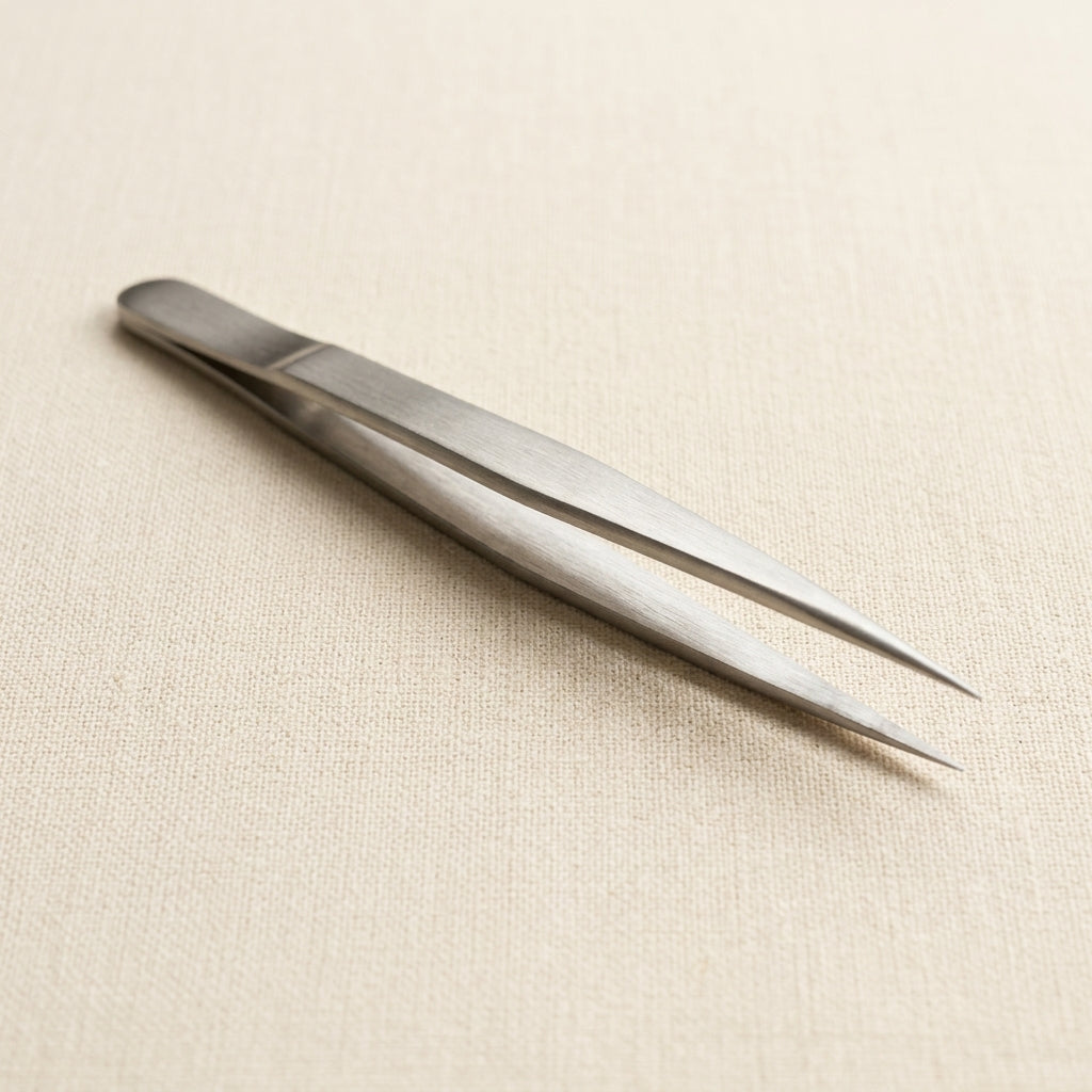 Heavy duty 8-inch jewellery soldering tweezers, anti-magnetic Japanese steel, parallel action