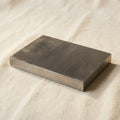 Heavy duty solid steel jewellery dapping block, 6x4 inches, for metal forming.