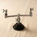 Heavy duty jewellery making helping hand base with double clamp and tweezer holder.