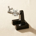 Heavy duty jewellery helping hand tool with square base and tweezers holder for hands-free soldering