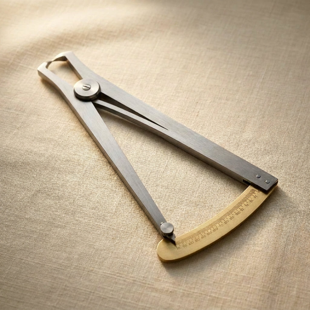 Jewellery spring caliper, 7 inch, 0.1-15mm range, parallel-action gemstone gauge tool