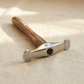 Texturing hammer with narrow head for silversmithing and metal forming