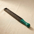 Large cast iron ingot mould for melting silver and gold, with a comfortable PVC handle.