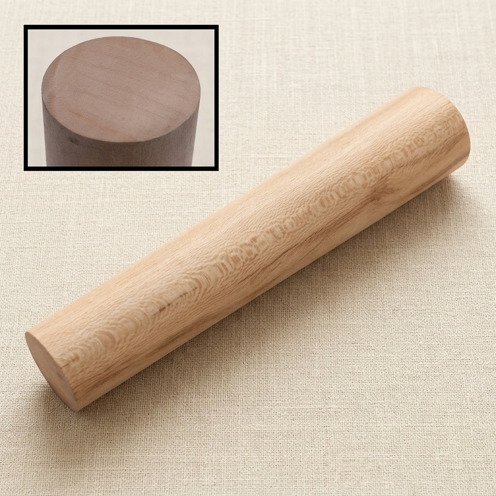 Oval wooden bracelet shaping mandrel, 14 inch jewellery forming tool
