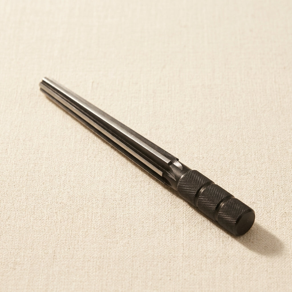 Solid steel jewellery wax carving reamer, 13.5-20.3mm, textured grip for ring sizing