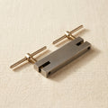 Steel parallel-action screw punch for jewellery making with 1.6mm and 2.3mm punches