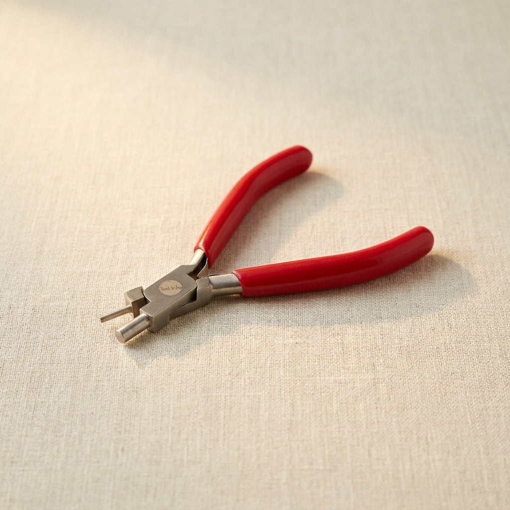 Mini jewellery pliers for wire looping and forming, with 2mm and 4mm parallel jaws.