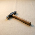 Mini silversmith hammer with bowed and cross peen heads, 115mm, for jewellery making and repoussé.
