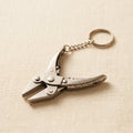 Mini parallel action flat nose pliers keychain, 7.6cm, stainless steel jewellery making tool