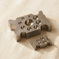 Heavy duty steel dapping block with 22 depressions for jewellery forming