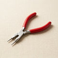 Multi-task 4-in-1 jewellery pliers with spring and cutters, stainless steel