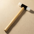 Wooden handled mallet with 1.25 inch nylon head for jewellery shaping and forming.