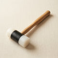 Wooden handled mallet with a 1.50" nylon head for jewellery shaping