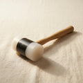 Wooden-handled nylon mallet, 50mm diameter head, for jewellery forming and silversmithing.
