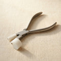 Optical shaping pliers with nylon jaws for cold bending temple ends, 140mm stainless steel jewellery tool