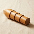 Oval wooden jewellery shaping mandrel with tang for bangles and bracelets