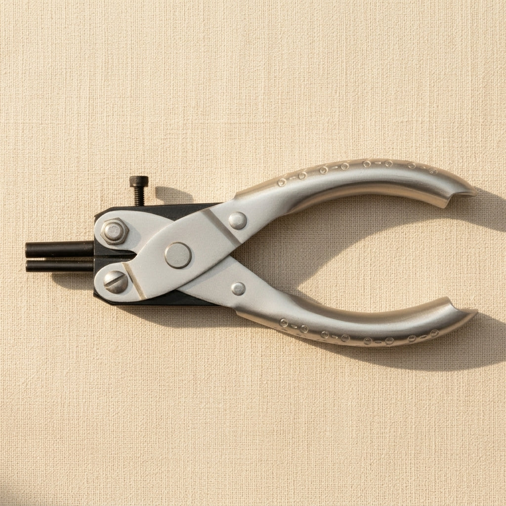 Parallel action pliers for jewellery making with 4mm and 5mm round jaws, stainless steel construction