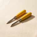 Set of straight and curved jewellery burnishers and bezel setting chisels for finishing metalwork
