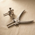 Professional parallel-action bail forming pliers, 6-inch stainless steel with 4x8mm rectangle jaws