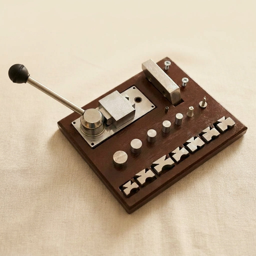 Professional ring curving machine with wooden stand for jewellery making and spoon bending