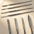 Four-piece stainless steel wax carving files for detailed jewellery crafting and modelling