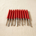 Ten metal wax sculpting instruments with PVC handles for detailed jewellery design.