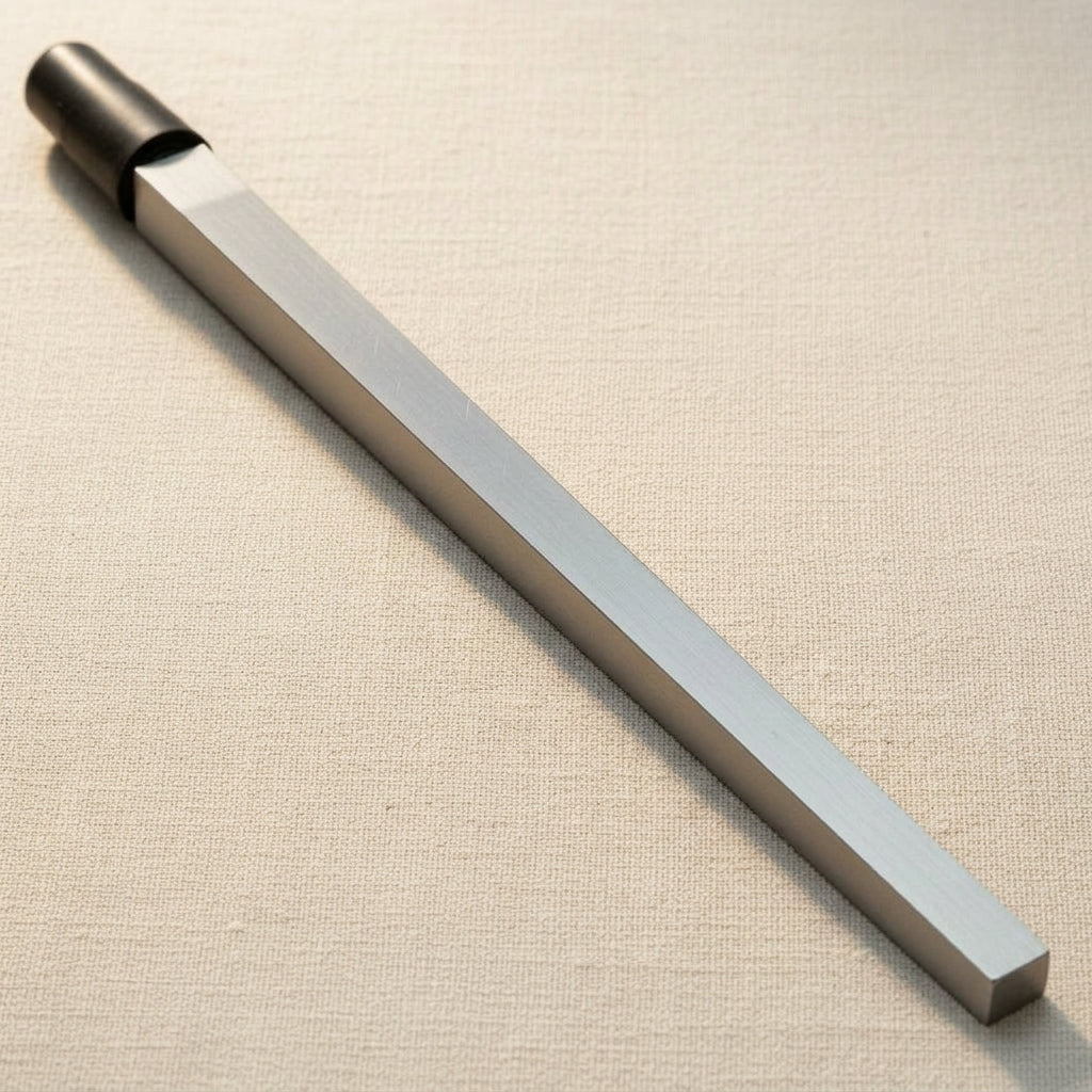 Steel rectangular ring shaping mandrel for jewellery making, 13 inch, 6x8mm and 15x20mm rectangles
