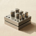 Jewellery making round disc punch set with seven holes, 6-16 mm diameter, steel construction