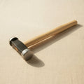 16oz silversmithing embossing hammer with domed and flat faces, 11.75 inch wooden handle