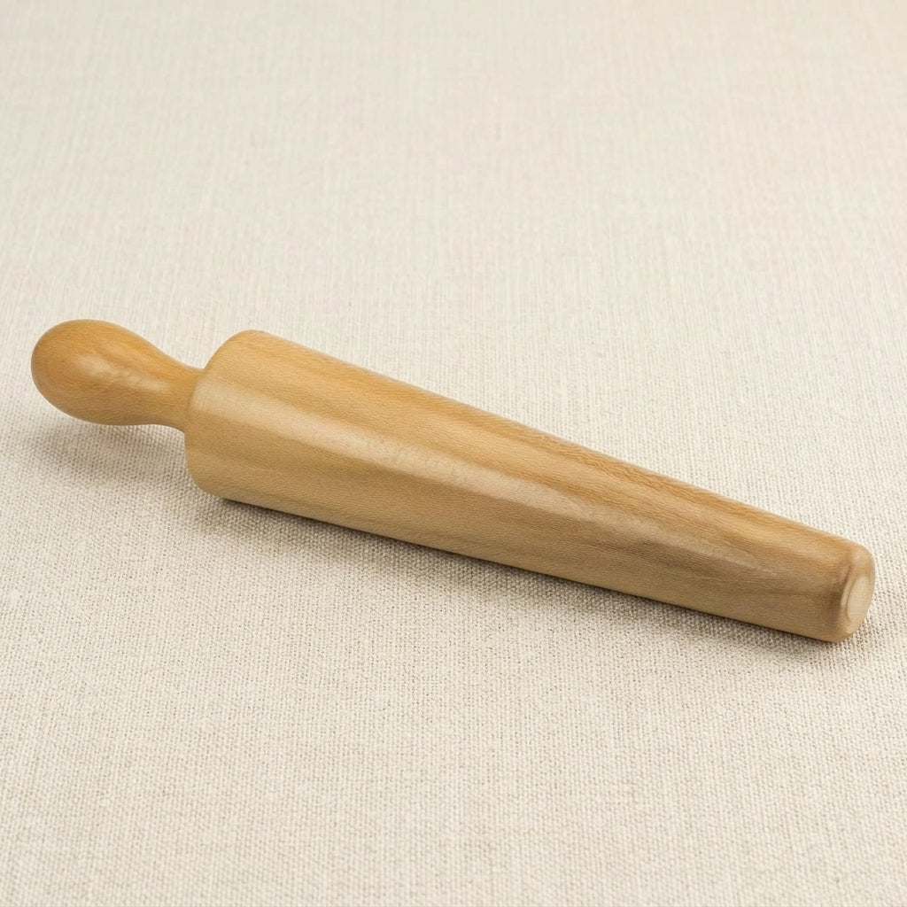 Wooden bangle shaping mandrel, 12.5 inch, tapering 2.5 to 1.5 inches, for jewellery.