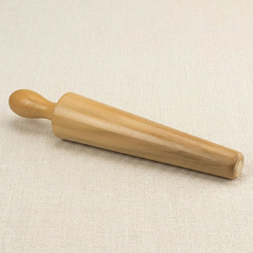 Wooden bangle shaping mandrel, 12.5 inch, tapering 2.5 to 1.5 inches, for jewellery.