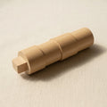 Round wooden bangle shaping mandrel with parallel tang for jewellery making