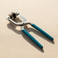 Professional watch case closing pliers with rubber lining and extra leverage for optical repairs