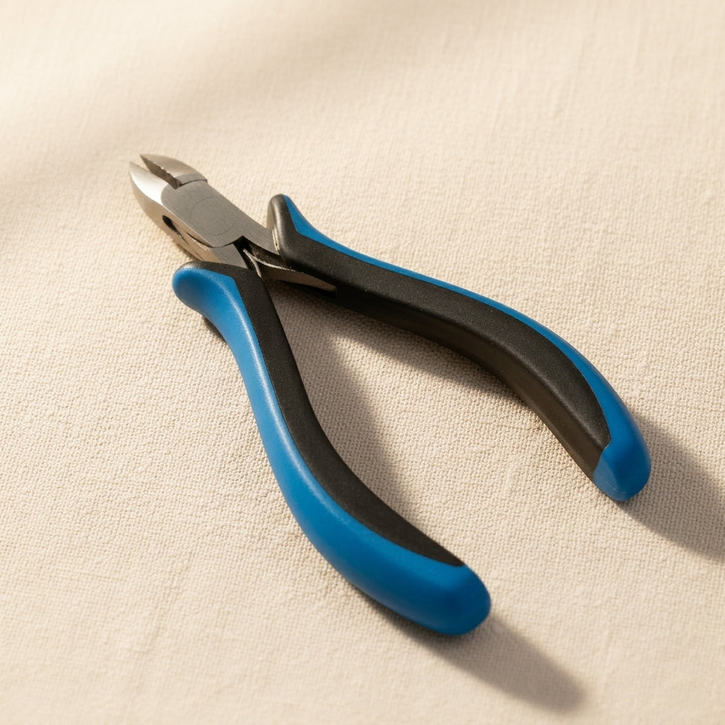 5-inch stainless steel side cutters for jewellery wire work, featuring ergonomic handles.