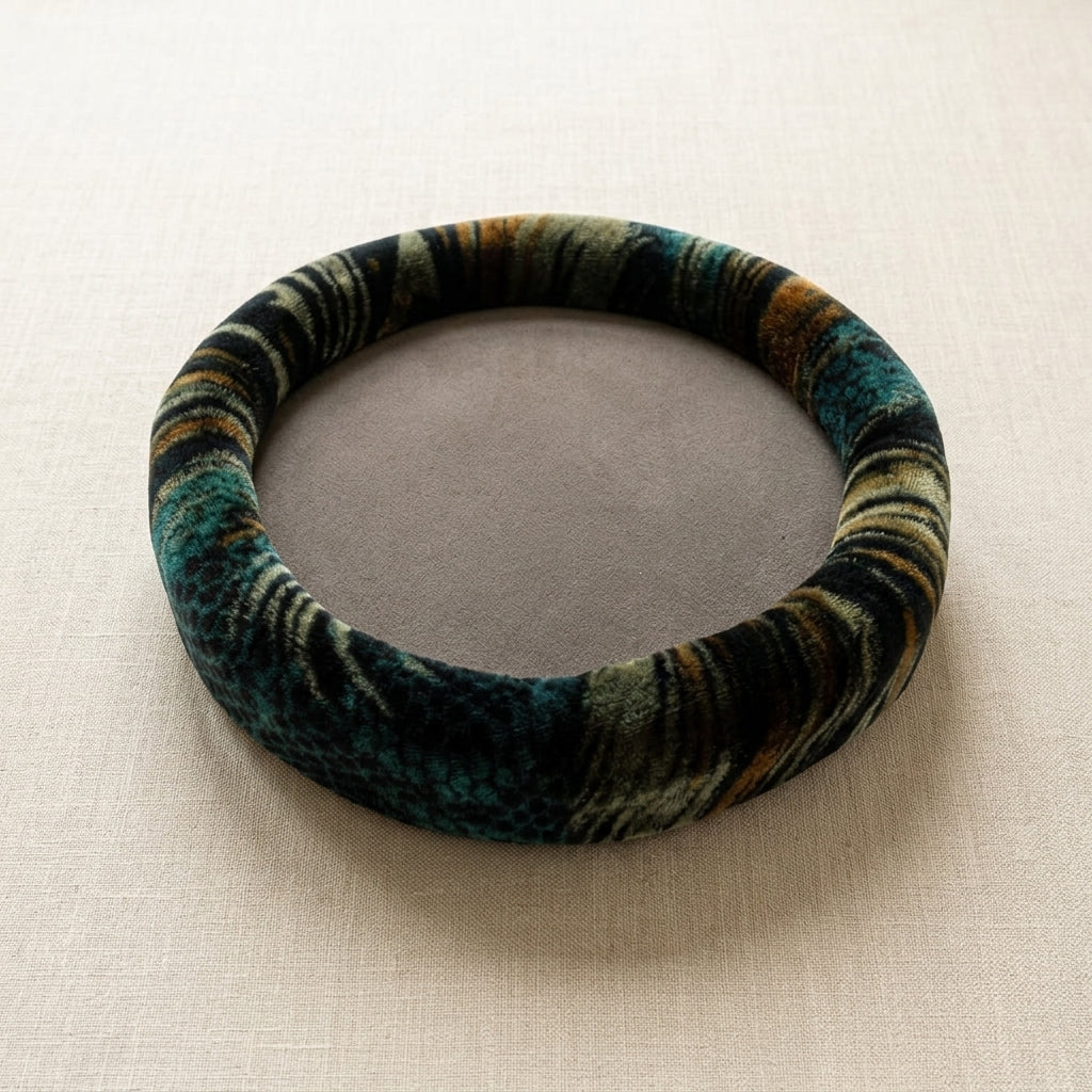 Camouflage round bead organiser tray, 5 inch, for jewellery making and crafts