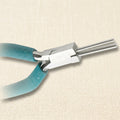 Oval jewellery making pliers with two parallel jaws for creating loops and bails.