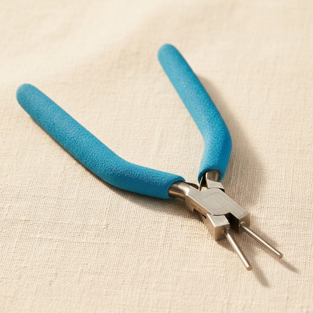 Round jaw pliers for jewellery wire looping, 2mm and 2.5mm jaw size, stainless steel