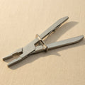 Stainless steel sliding hand vise pliers, 125mm, locking, for glass work and crafts