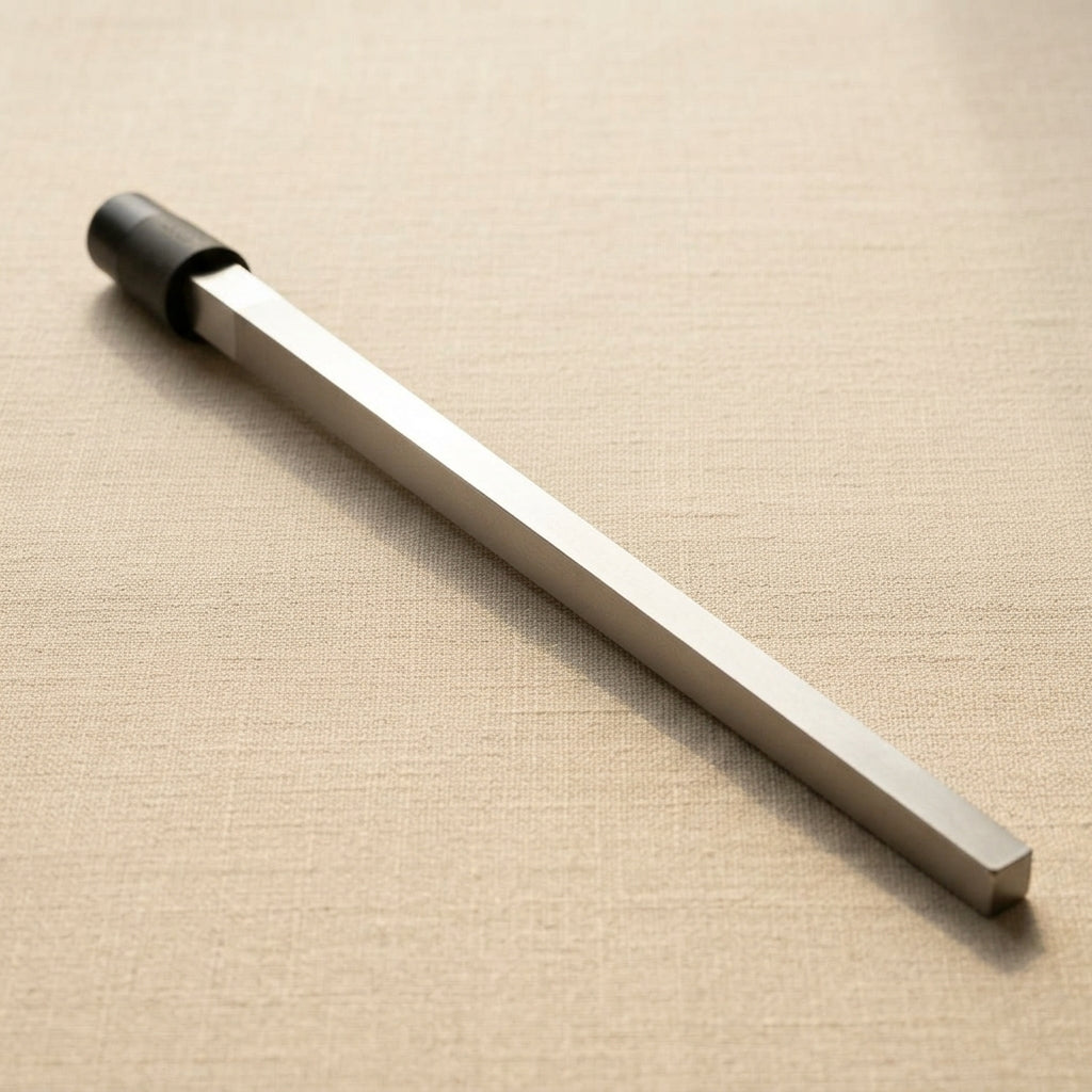 Solid steel square ring shaping mandrel, 13-inch, 6x6mm to 15x15mm, for jewellery making.