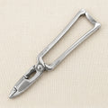 Stainless steel seafood shears, 18.5 cm, for cracking lobster and crab shells.