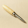 Straight jewellery burnisher tool with 2-inch steel blade for setting bezels, beads and stones