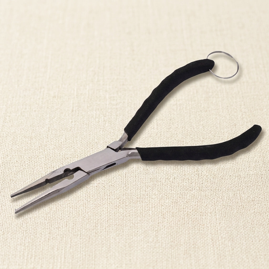 14cm stainless steel straight nose jewellery pliers with hook and split ring removers