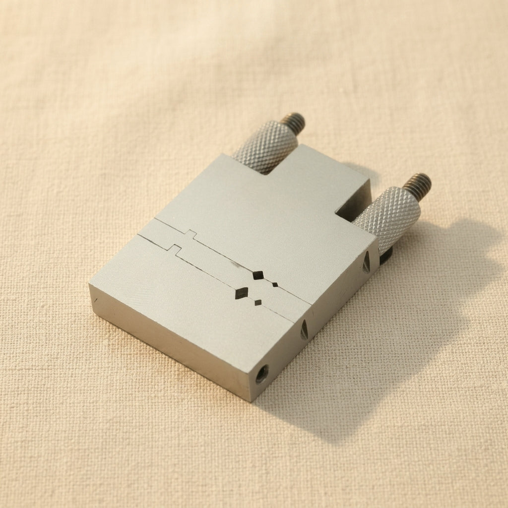 Precision steel watch band joint cutter vice for precise tube and wire mitre cuts