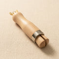 Wooden jewellery clamp with bottom screw for bench work, parallel action vise.